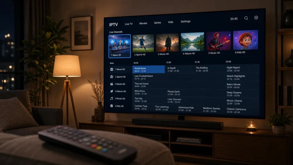Aplicacion IPTV en Smart TV